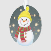 ✨雪だるまサンタのオーナメント クリスマスギフト 飾り🎁 オーナメント (正面)