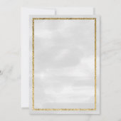 雪だるまサンタフローラオーナメント企業のクリスマス 招待状 (裏面)