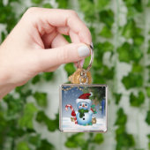 雪だるまサンタ キーホルダー (手)