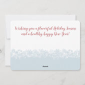 雪だるまシェフカテラーレストラン料理クリスマス シーズンカード (裏面)