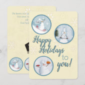 雪だるまシェフケータリングレストランフードサービス シーズンカード (正面/裏面)