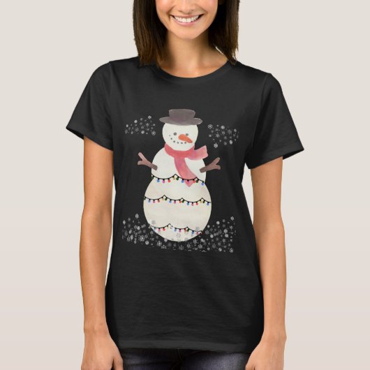 雪だるまシャツ Tシャツ (正面)