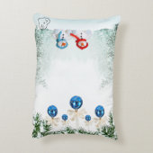 雪だるまシーカスタムン枕 アクセントクッション (裏面(縦))