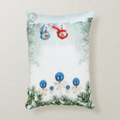 雪だるまシーカスタムン枕 アクセントクッション (正面(垂直))