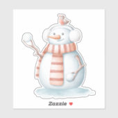 雪だるまシール シール (シート)