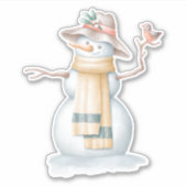雪だるまシール シール (正面)