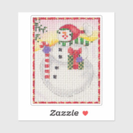 雪だるまシール シール