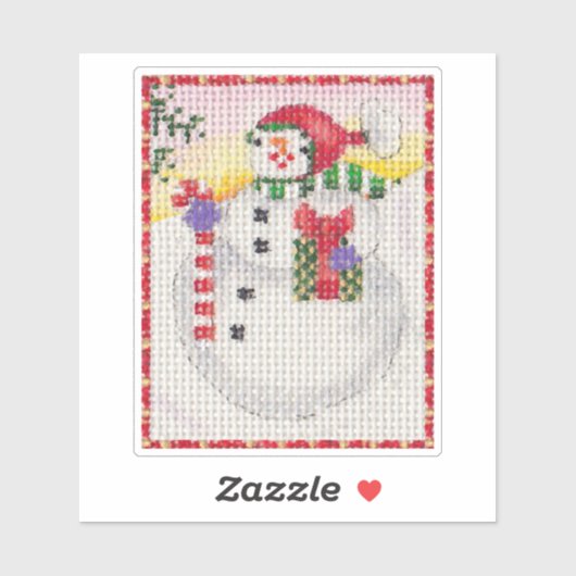 雪だるまシール シール (シート)