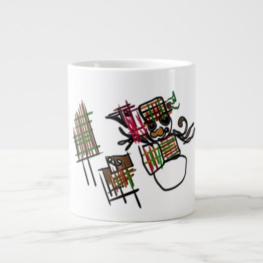 雪だるまジョイの友達 ジャンボコーヒーマグカップ (正面)