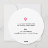 雪だるまジョイウィンターホリデイ シーズンカード (裏面)