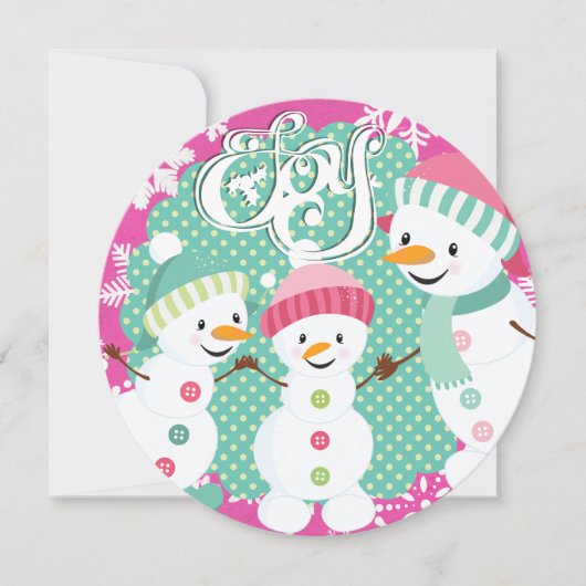 雪だるまジョイウィンターホリデイ シーズンカード (正面)