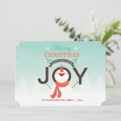 雪だるまジョイホリデーカード シーズンカード (スタンド正面)