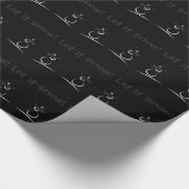 雪だるまジョイ'Let It Snow'カスタム文字テンプレート ラッピングペーパー (角)