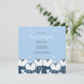 雪だるまスターガザーズ|フェスティバルパーティー招待状 招待状 (スタンド正面)