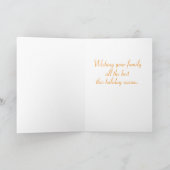 雪だるまスノーグローブクリスマスカード シーズンカード (内部)