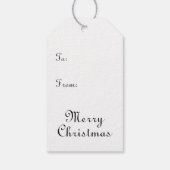 雪だるまスノーグローブ ギフトタグ (裏面)