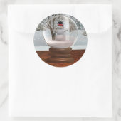 雪だるまスノーグローブ ラウンドシール (バッグ)