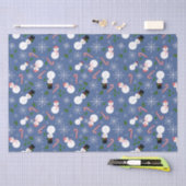 雪だるまスノーフレークウィンターホリデーティッシュペーパー 薄葉紙 (クラフト)