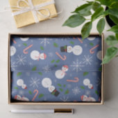 雪だるまスノーフレークウィンターホリデーティッシュペーパー 薄葉紙 (ギフト)