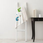 雪だるまスノーフレークスウィンターホームデコールキュート シェルパブランケット (インサイチュ)