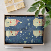 雪だるまスノーフレークスグリーンクリスマス 薄葉紙 (ギフト)