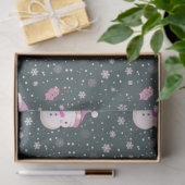 雪だるまスノーフレークスグリーンクリスマス 薄葉紙 (ギフト)