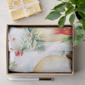 雪だるまスノーフレークススノーホリーベリークリスマス 薄葉紙 (ギフト)