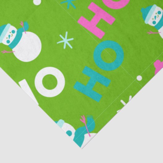 雪だるまスノーフレークスホホホホクリスマス 薄葉紙 (詳細)