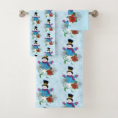 雪だるまスノーフレークスポインセチア バスタオルセット (インサイチュ)