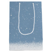 雪だるまスノーフレーク中抱き枕 ミディアムペーパーバッグ (裏面)