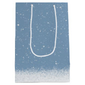 雪だるまスノーフレーク ミディアムペーパーバッグ (裏面)