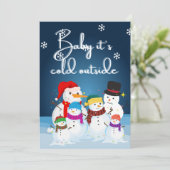 雪だるまスノーホリデークリスマスオープンハウス 招待状 (スタンド正面)