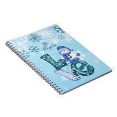 雪だるまスパイラルノートブック ノートブック (右側)