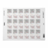 雪だるまスマイル ラベル (フルシート)