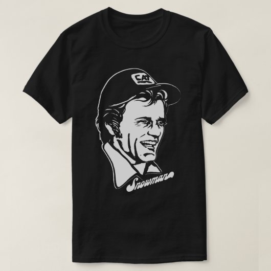 雪だるまスモーキーザバンディット Tシャツ (デザイン正面)