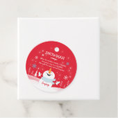 雪だるまスープクリスマスホットチョコレートギフト フェイバータグ (インサイチュ)