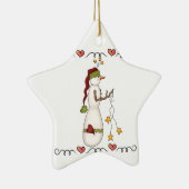 雪だるまズウィズスターズホリデイオーナメント セラミックオーナメント (右)