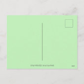 雪だるまセーターの魔女、黒猫クリスマスハロウィーン シーズンポストカード (裏面)