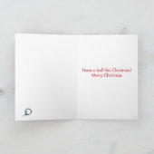 雪だるまソンクリスマス カード (内部)