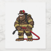 雪だるまタトゥーアーティスト クリスマス 2026 ホリデー ワインラベル (シングルラベル)