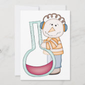 雪だるまチェック 招待状 (正面)