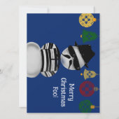 雪だるまチョロニューメキシコクリスマスオーナメントツィア シーズンカード (正面)