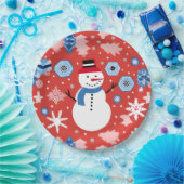 雪だるまチリン ペーパープレート (パーティー)