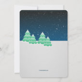 雪だるまツイン招待状 招待状 (裏面)