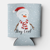 雪だるまデザインクーラーボックス 缶クーラー (正面)