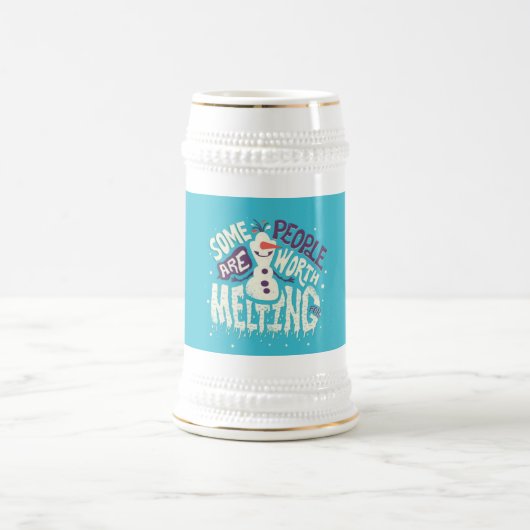 雪だるまデザイン ビールジョッキ (中央)