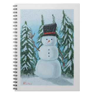 雪だるまデジ絵画タル ノートブック