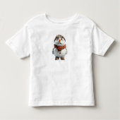雪だるまトドラーズティー トドラーTシャツ (正面)