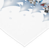 雪だるまトナディアウィンターホリデークリスマス ショートテーブルランナー (コーナー)