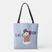 雪だるまトートバッグ Let it Snow トートバッグ (裏面)
